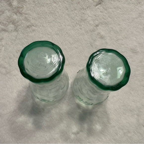 Set of 2 Vintage Libbey Coca Cola Coke Mini Green Glasses 6.25 Oz 4.5” Tall - Picture 6 of 9